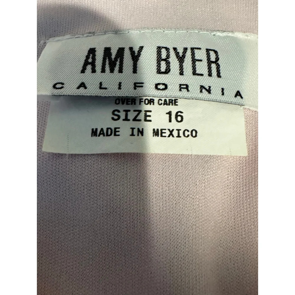 Girls Amy Byer Pink Floral Midi lined Dress Size 16
